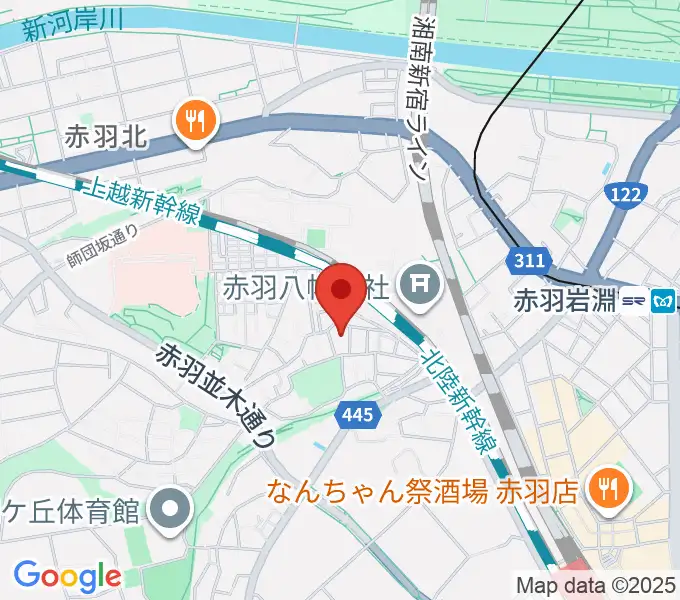 松本美和ミュージックアカデミーの地図