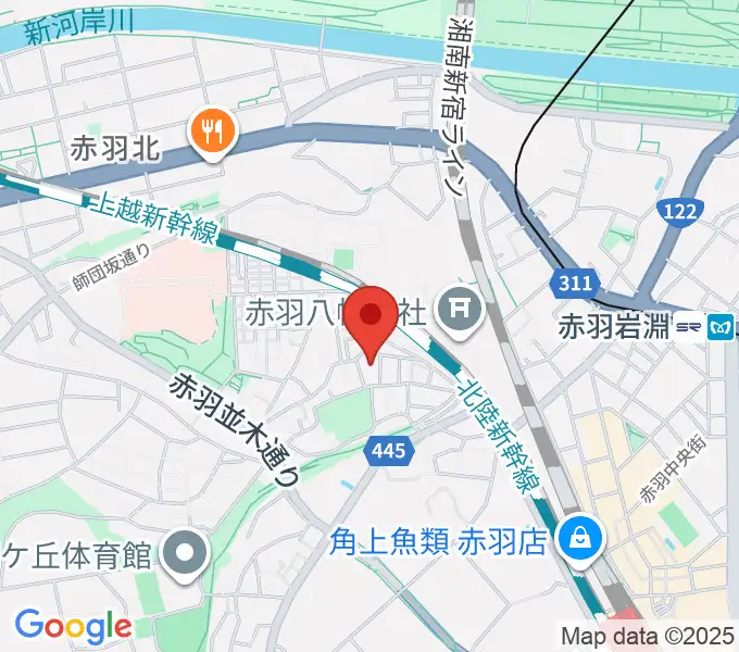 松本美和ミュージックアカデミーの地図