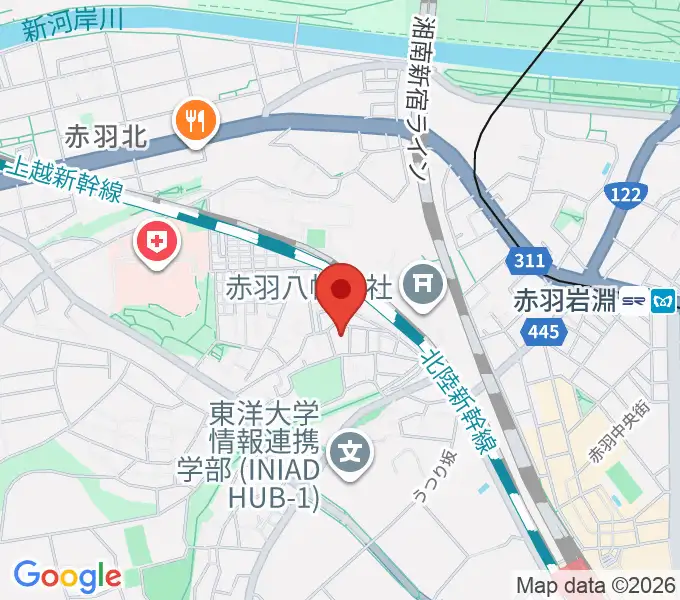 松本美和ミュージックアカデミーの地図
