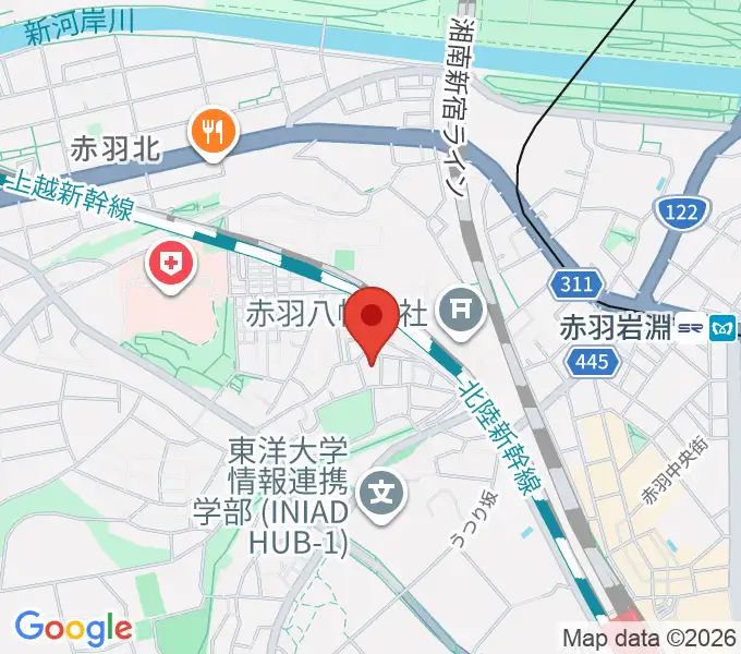 松本美和ミュージックアカデミーの地図