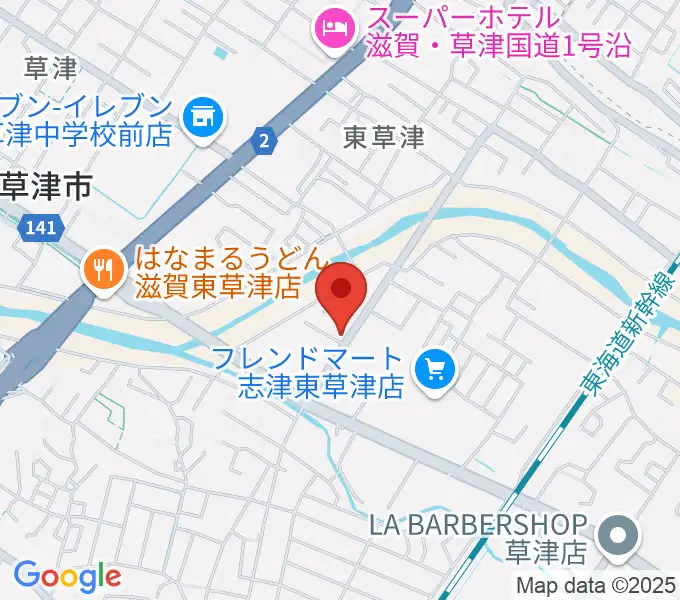 かなりあピアノ教室の地図