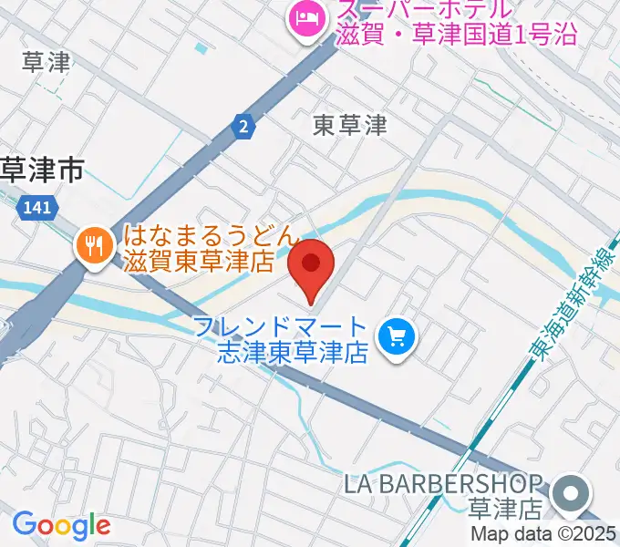 かなりあピアノ教室の地図