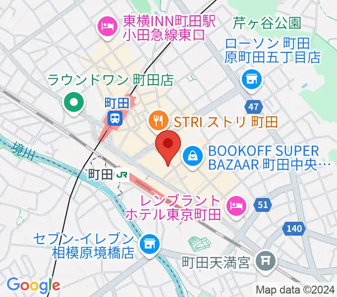 スガナミミュージックサロン町田の地図