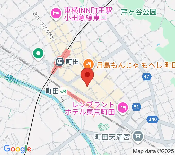 スガナミミュージックサロン町田の地図