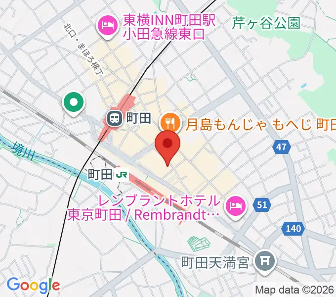 スガナミミュージックサロン町田の地図