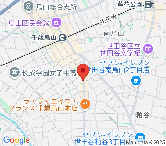 スガナミ楽器 烏山南口センターの地図