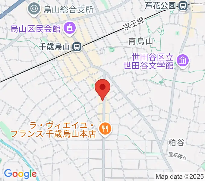 スガナミ楽器 烏山南口センターの地図