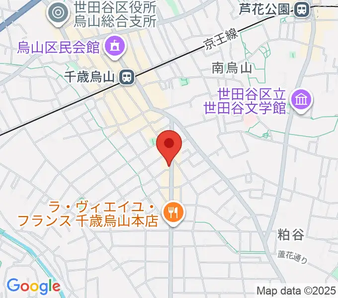 スガナミ楽器 烏山南口センターの地図