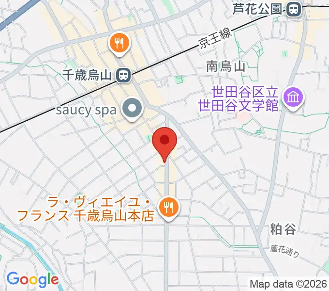 スガナミ楽器 烏山南口センターの地図