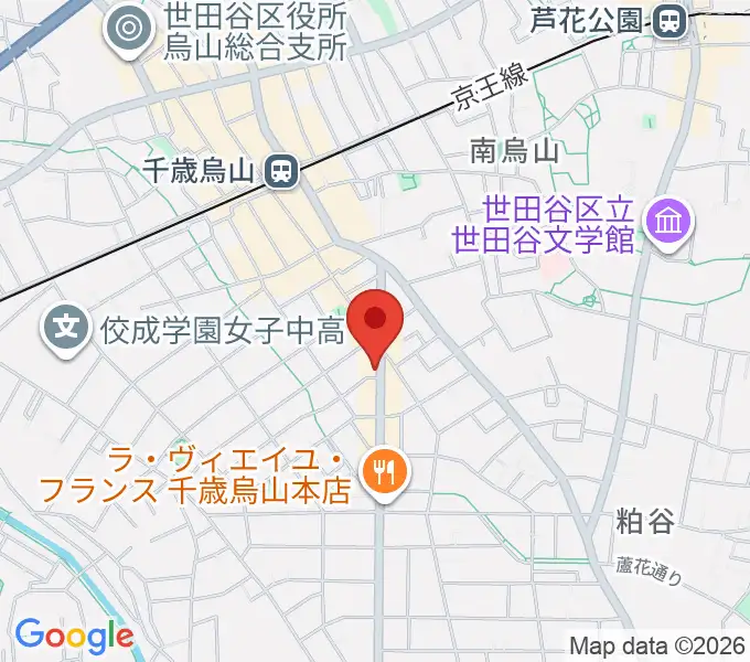 スガナミ楽器 烏山南口センターの地図