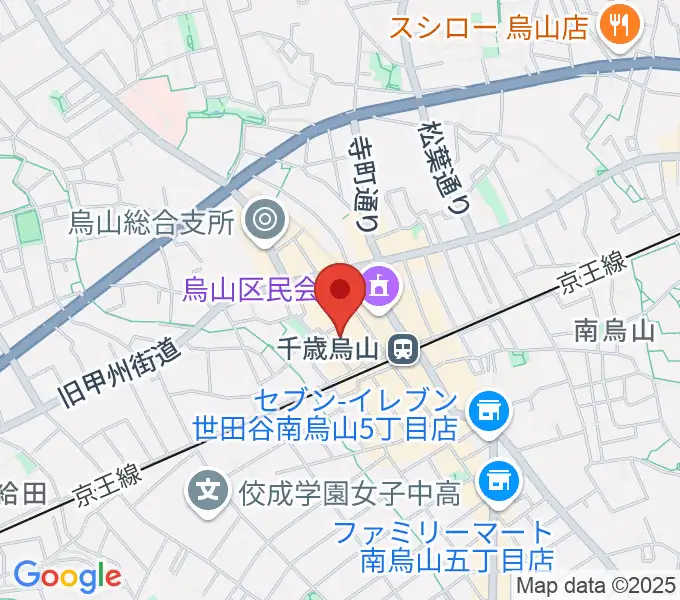 スガナミ楽器 烏山北口センターの地図