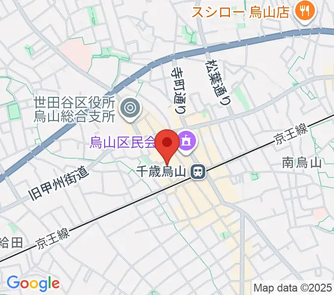 スガナミ楽器 烏山北口センターの地図