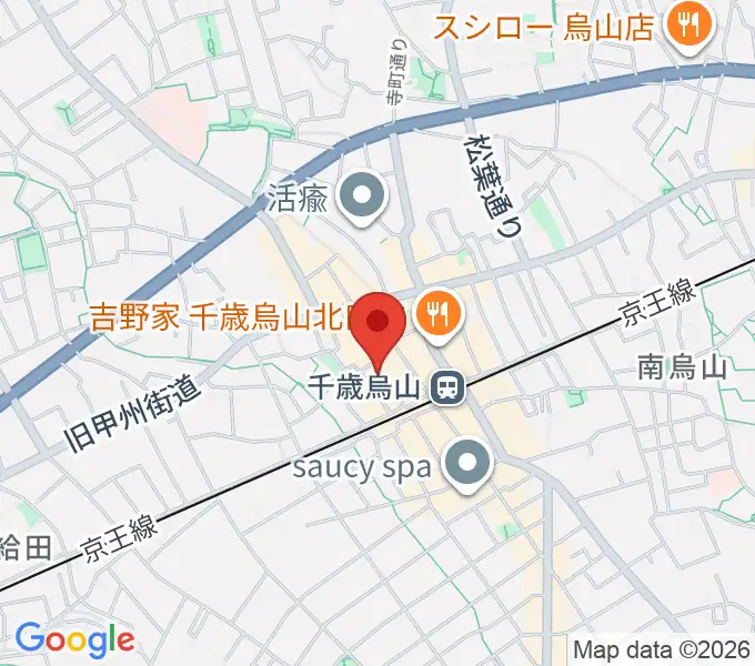 スガナミ楽器 烏山北口センターの地図