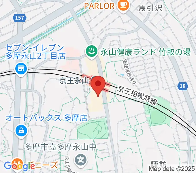 スガナミ楽器 永山センターの地図