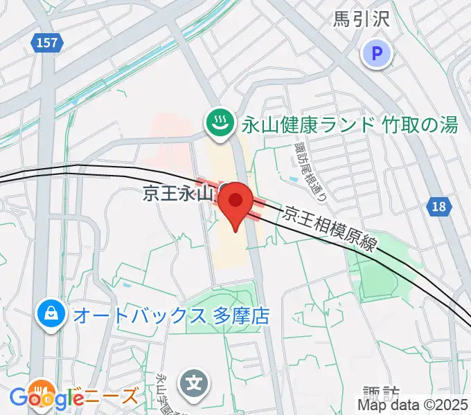 スガナミ楽器 永山センターの地図