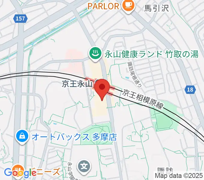 スガナミ楽器 永山センターの地図