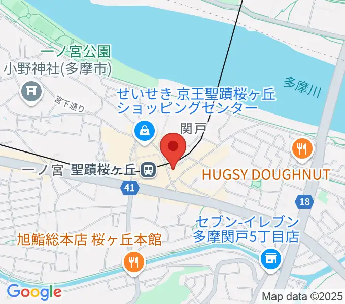 スガナミ楽器 桜ヶ丘センターの地図