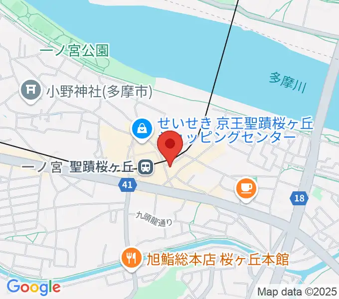 スガナミ楽器 桜ヶ丘センターの地図