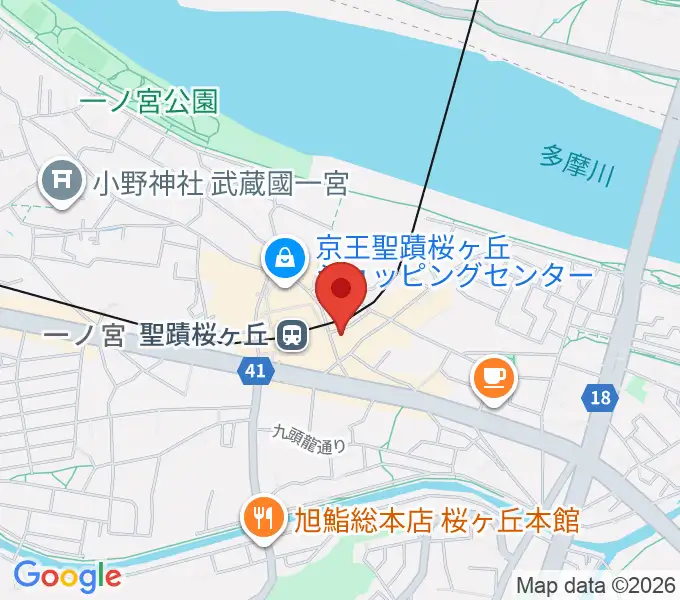 スガナミ楽器 桜ヶ丘センターの地図