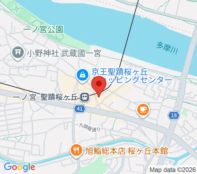 スガナミ楽器 桜ヶ丘センターの地図