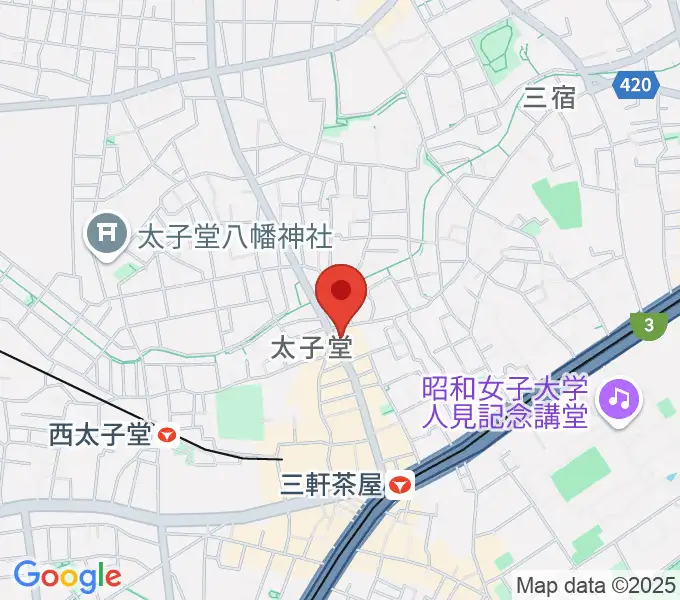 スガナミ三軒茶屋センターの地図