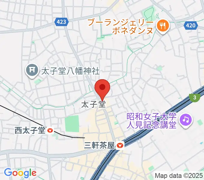 スガナミ三軒茶屋センターの地図