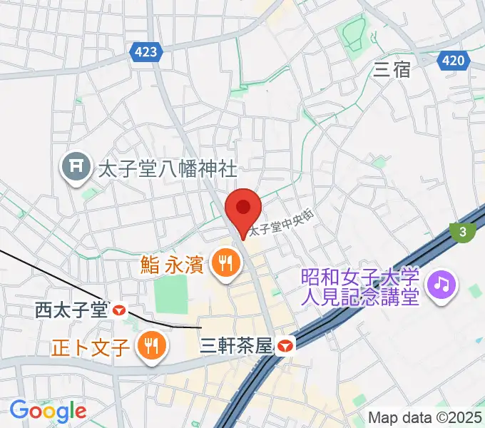 スガナミ三軒茶屋センターの地図