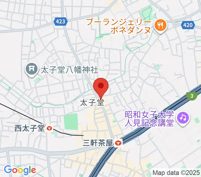 スガナミ三軒茶屋センターの地図