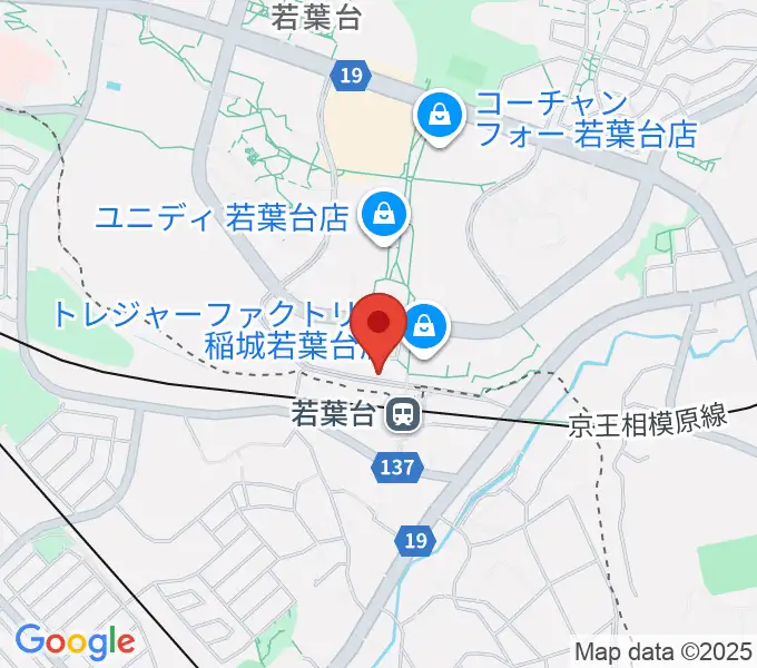 スガナミ楽器 若葉台センターの地図