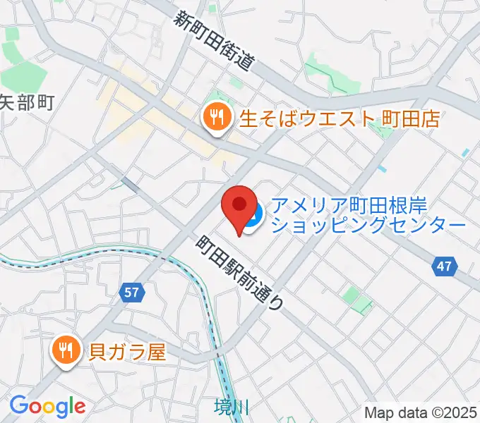 スガナミ楽器 町田根岸センターの地図