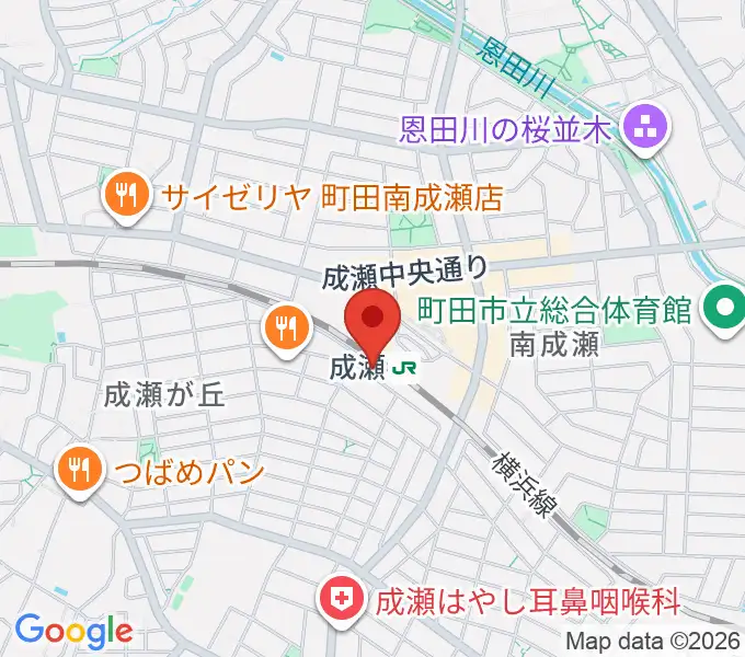 スガナミ楽器 成瀬センターの地図