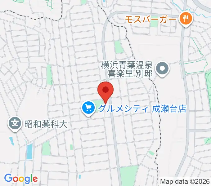 スガナミ楽器 成瀬台センターの地図