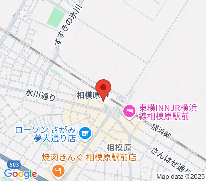 スガナミ楽器 相模原センターの地図