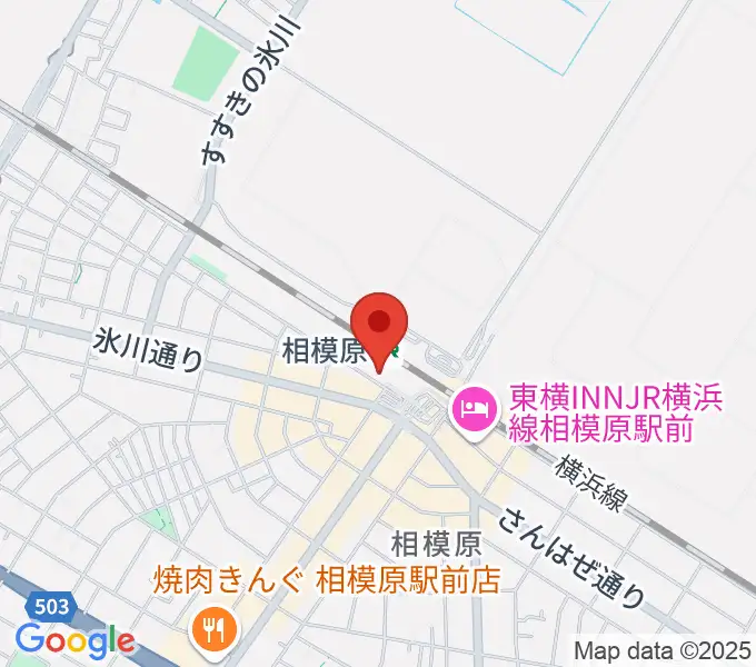 スガナミ楽器 相模原センターの地図