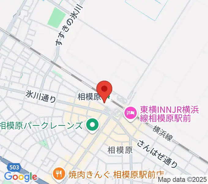 スガナミ楽器 相模原センターの地図