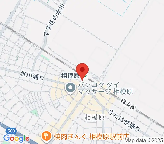 スガナミ楽器 相模原センターの地図