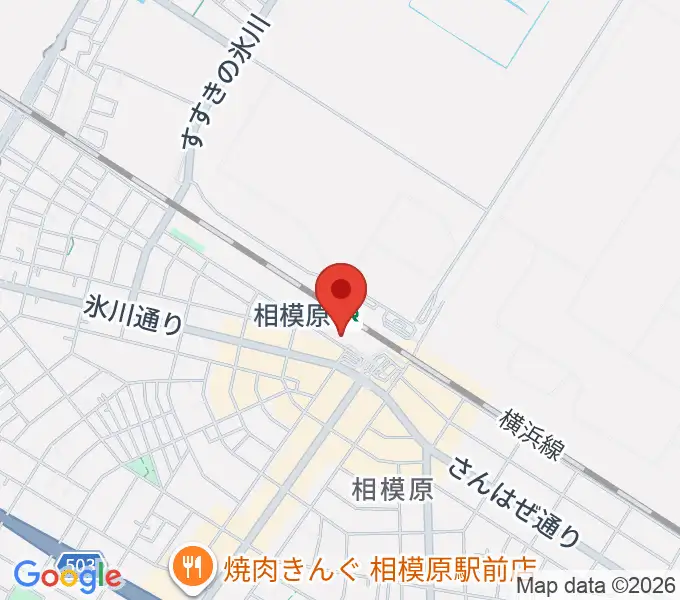 スガナミ楽器 相模原センターの地図