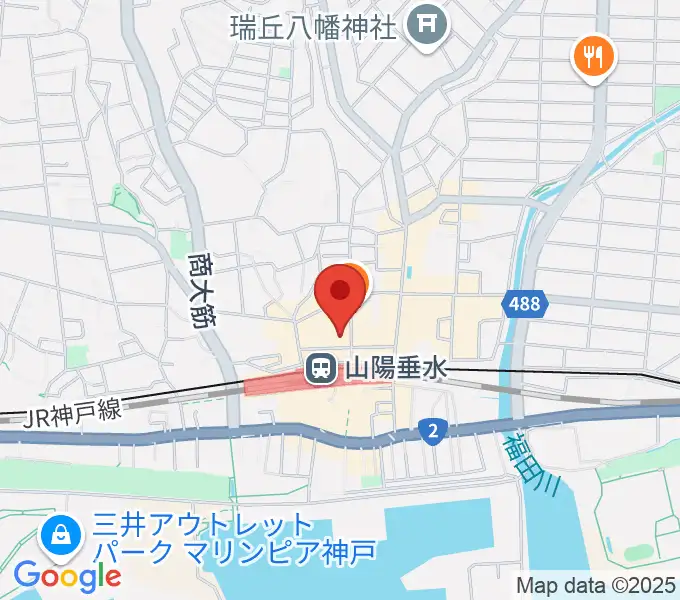 スガナミ楽器 垂水ミュージックセンターの地図