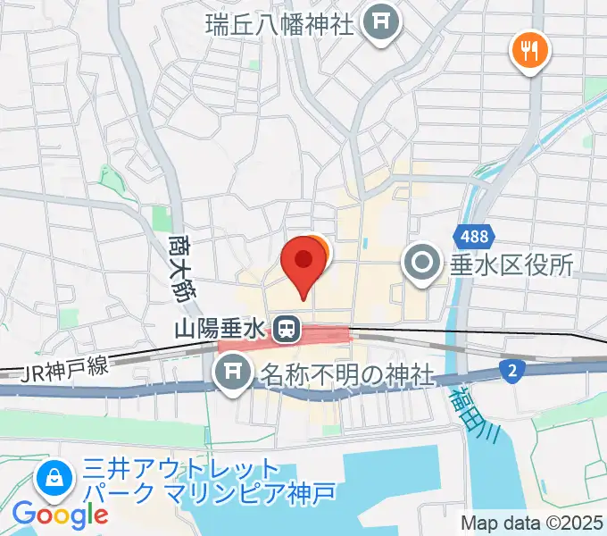 スガナミ楽器 垂水ミュージックセンターの地図