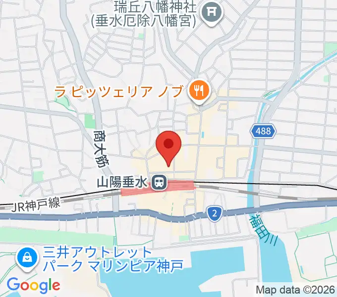 スガナミ楽器 垂水ミュージックセンターの地図