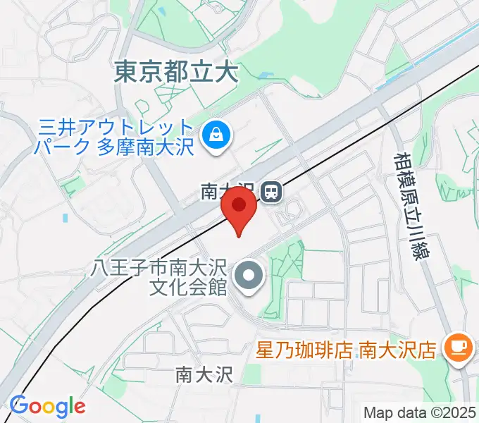 スガナミ楽器 南大沢駅前センターの地図