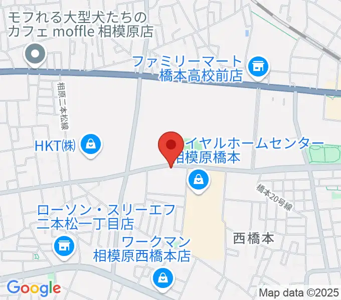 スガナミ楽器 西橋本センターの地図