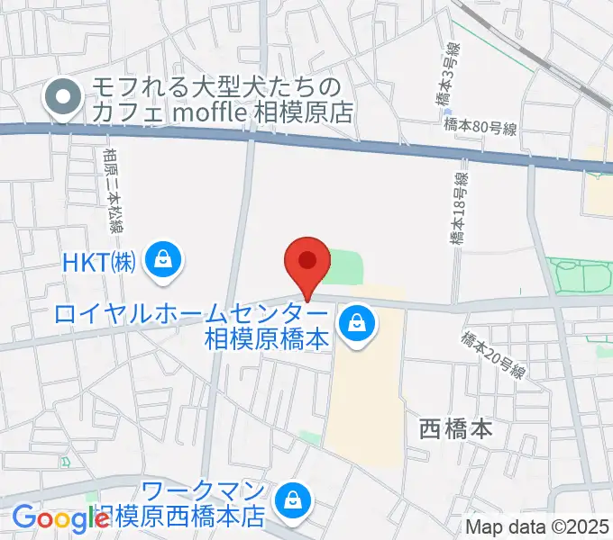 スガナミ楽器 西橋本センターの地図