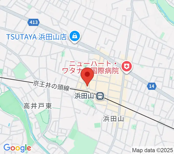 スガナミ楽器 浜田山センターの地図