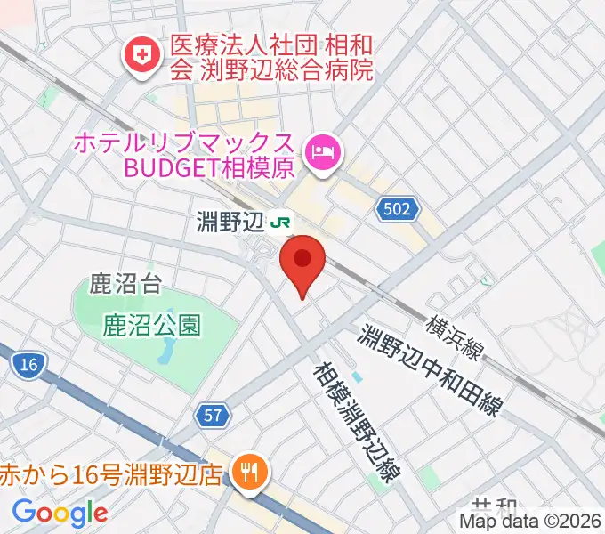 スガナミ楽器 淵野辺センターの地図