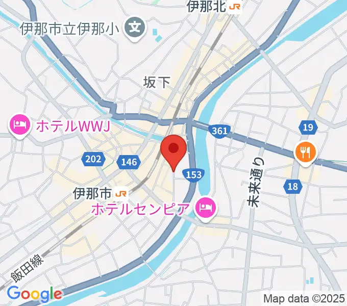 伊那楽器 音楽教室の地図