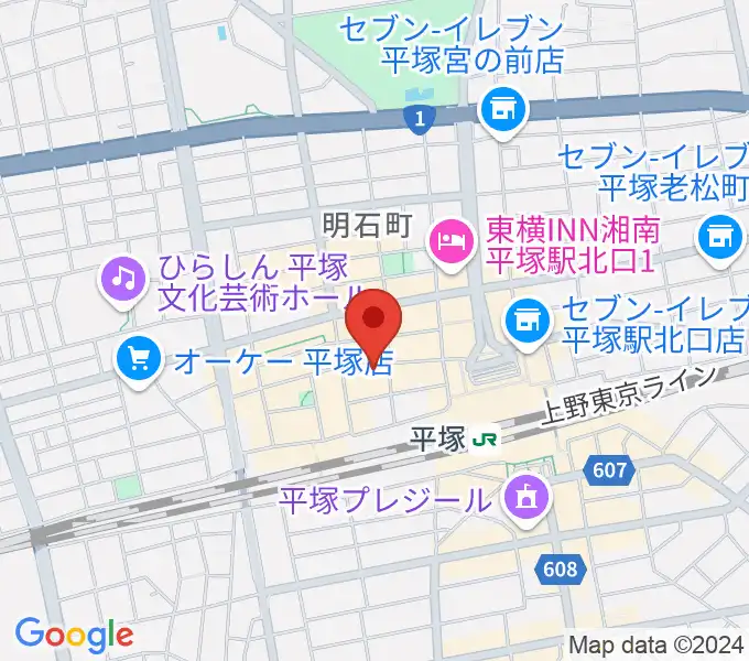 音楽スペースパルの地図