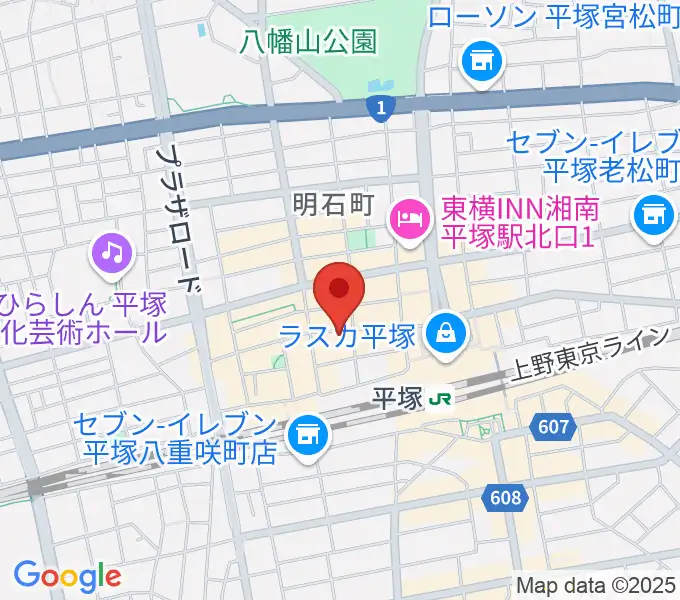 音楽スペースパルの地図