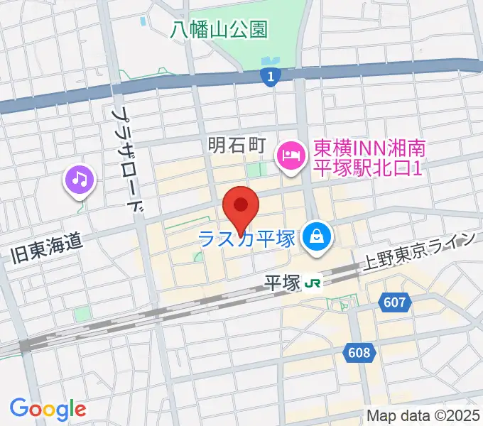 音楽スペースパルの地図