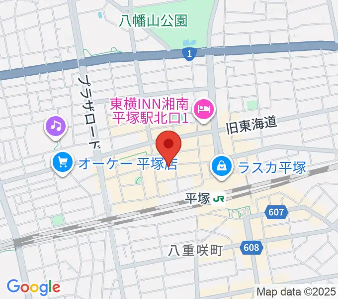 音楽スペースパルの地図